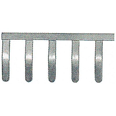 Weidmüller - Querverbinder/Brücker für Reihenklemme Querverbinder QB 75/6.2/9/WI − 10 Stück