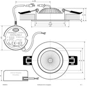 EVN Lichttechnik - Downlight/Strahler/Flutlicht LED-Deckenleuchte PS54060140 schwenkbar