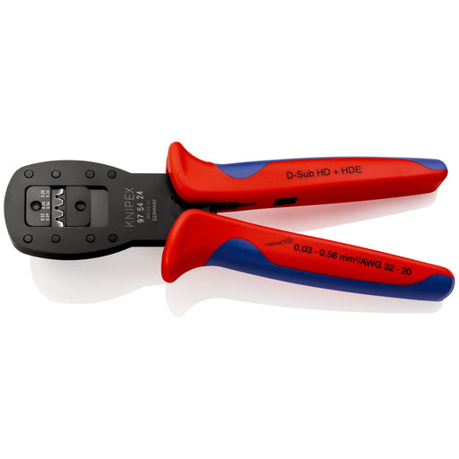 Knipex - Presswerkzeug Kabelschuhe/Verbinder, Aderendhülsen, Schirmanschluss Crimpzange 97 54 24 190mm