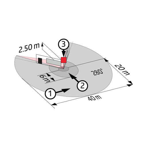 BEG Brück Electronic - Bewegungsmelder/Präsenzmelder komplett Bewegungsmelder RC-plus next N280 ws weiß