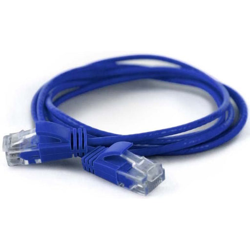 Wantec - Patchkabel Kupfer UTP-Patchkabel Cat.6A bl 7240 bl 0,2m 0,2m RJ45 2,8mm