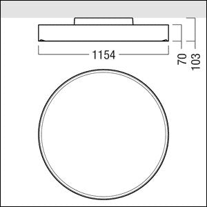 Zumtobel Group - Pendelleuchte LED - Rundleuchte ONDA2 P AV #42185449 4000K