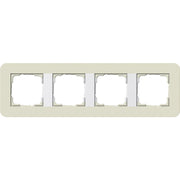 Gira - Abdeckrahmen 4fach 0214417 Sand/Reinweiß