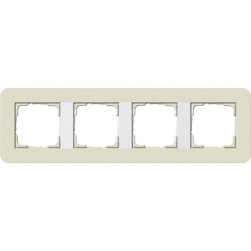 Gira - Abdeckrahmen 4fach 0214417 Sand/Reinweiß