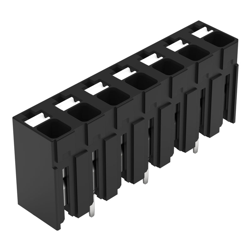 WAGO - Leiterplattenklemme THR-Leiterplattenklemme 2086-3127 Drücker,1,5mm²,sw − 96 Stück