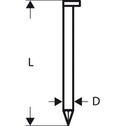 Bosch - Nagel für Nagelgerät D-Kopf Streifennagel 2608200002 SN34DK 75 2,8 mm 75