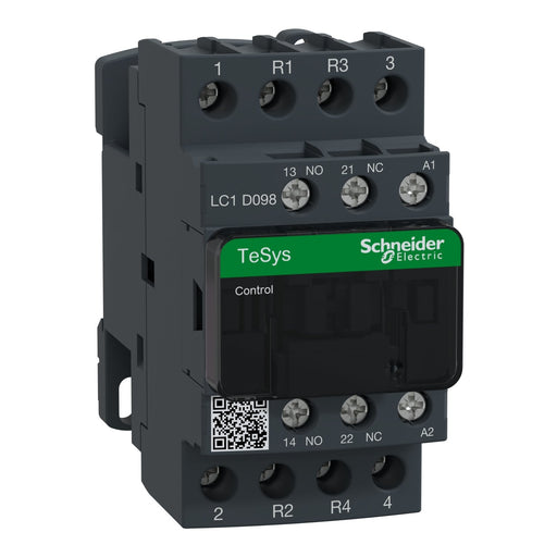 Schneider Electric - Leistungsschütz zum Schalten von Wechselstrom Leistungsschütz LC1D098E7 9A,48VAC,1S/1Ö