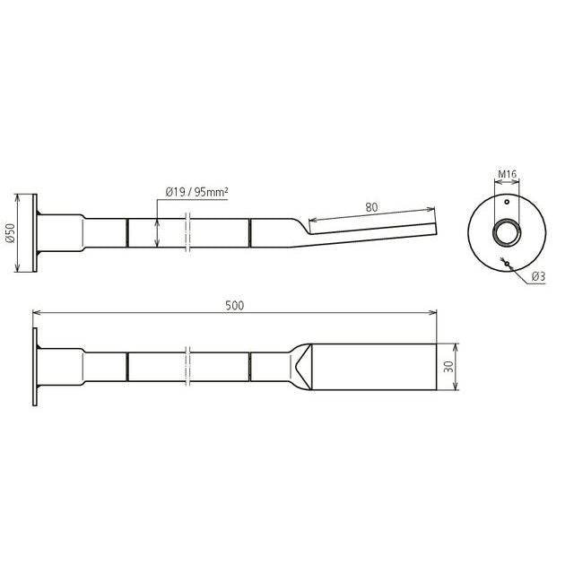 DEHN - Erdungsfestpunkt Kupfer-Kabel-Erdungsbrücke DBEB5FLEX/EBS150319 H07V-K