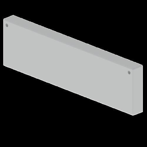 Unex - Endstück für Kabelrinne Endstück grau 66433-48 100x400 U48X RAL7038 − 2 Stück