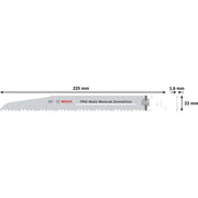 Bosch - Säbelsägeblatt PRO Multi Material 2608657610 Demolition S1110VF