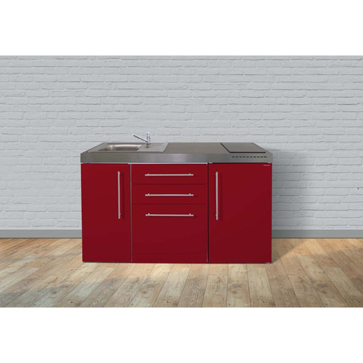 Stengel - Mini-Küche Miniküche Premiumline MPGSBR150GSIKFreBli Bordeauxrot