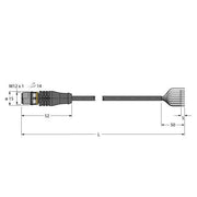 Turck - Konfektioniertes Sensor-Aktor-Kabel Anschlussleitung RSS8.800T-2/TXL PUR