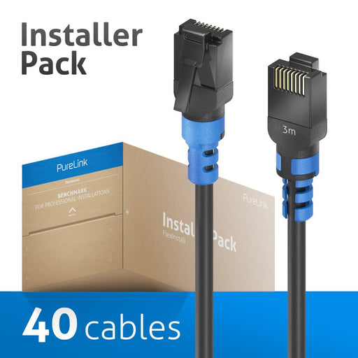 PureLink - Patchkabel Kupfer Patchkabel Cat.6A UTP 3m FI-PC100-030-PCK FlexInstall,VE 25Stk