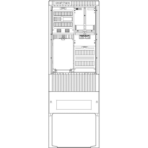 ABN - Zähler-Komplettschrank Zähleranschlusssäule SZ175ZZ1402 1 ZP 4pol