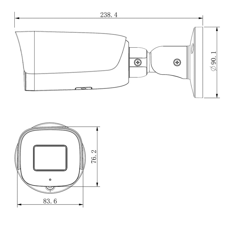 Grothe - Kamera für Überwachungssystem IP Bullet-Kamera VK 1099/521 5MPX NEIUS