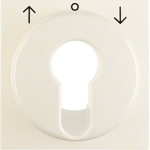 Berker - Abdeckung/Bedienelement für Installationsschalterprogramme Zentralstück 15088982 S.1 IP44 ws glänzend