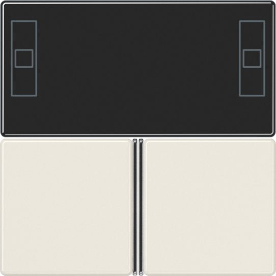 Jung - Abdeckung/Bedienelement für Installationsschalterprogramme Tastensatz ws A 4093 TSA komplett − 1 Stück