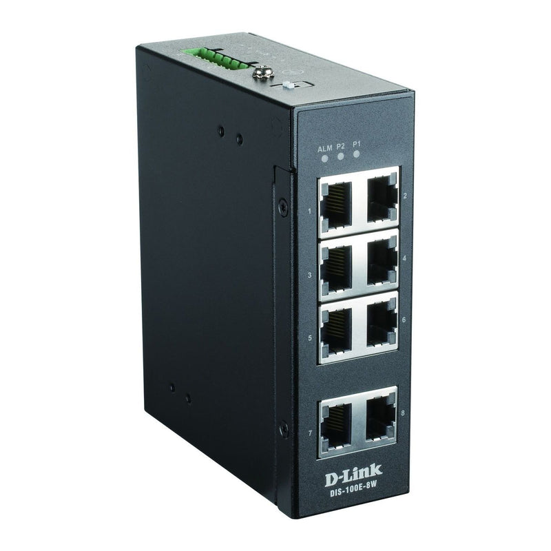 DLink - Netzwerk Switch Fast Ethernet Ind.Switch DIS-100E-8W 8-Port Layer2 unma