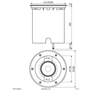 EVN Lichttechnik - Bodeneinbauleuchte LED-Bodeneinbauleuchte PC67103602W IP67