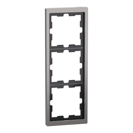 Merten - Abdeckrahmen Rahmen 3f.nickelmet MEG4030-6550 D-Life Metall