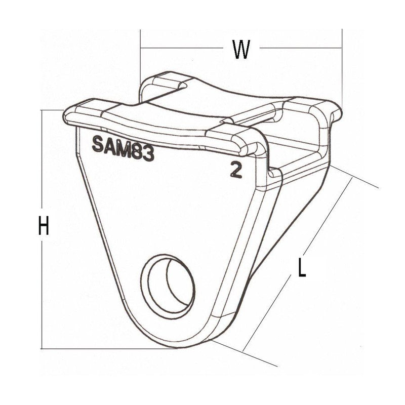 HellermannTyton - Befestigungssockel und -element für Kabelbinder Abstandhalter 151-29701(500) Auflagefl.34,3x26 mm − 500 Stück
