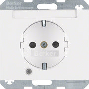 Berker - Steckdose SCHUKO-Steckdose pws/gl 41107009 Kontroll-LED
