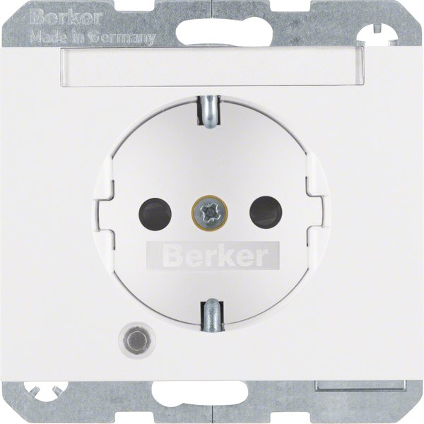 Berker - Steckdose SCHUKO-Steckdose pws/gl 41107009 Kontroll-LED