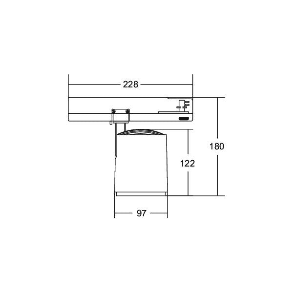 Brumberg Leuchten - Downlight/Strahler/Flutlicht LED-Schienenstrahler 230V 88184164DA 4000K