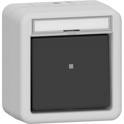 Gira - Installationsschalter Wipp-Kontroll 311630 AusWe BSF WG AP Grau