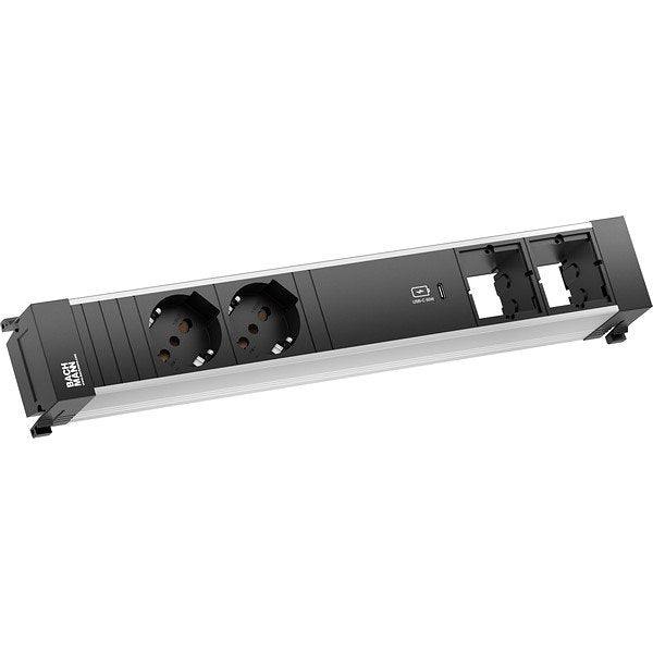 Bachmann - Mehrfachsteckdose Einbausteckdose 916.540 L 2xP40 1xUSB