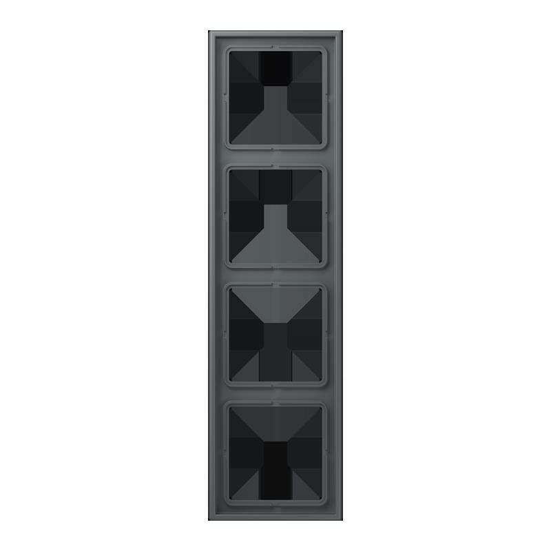 Jung - Abdeckrahmen Rahmen 4-fach LC 984 202 gris fonce 31