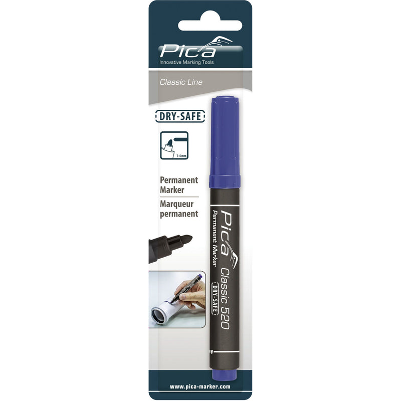 Pica-Marker - Markierungsstift Permanent Marker 520/41 blau, 1-4mm