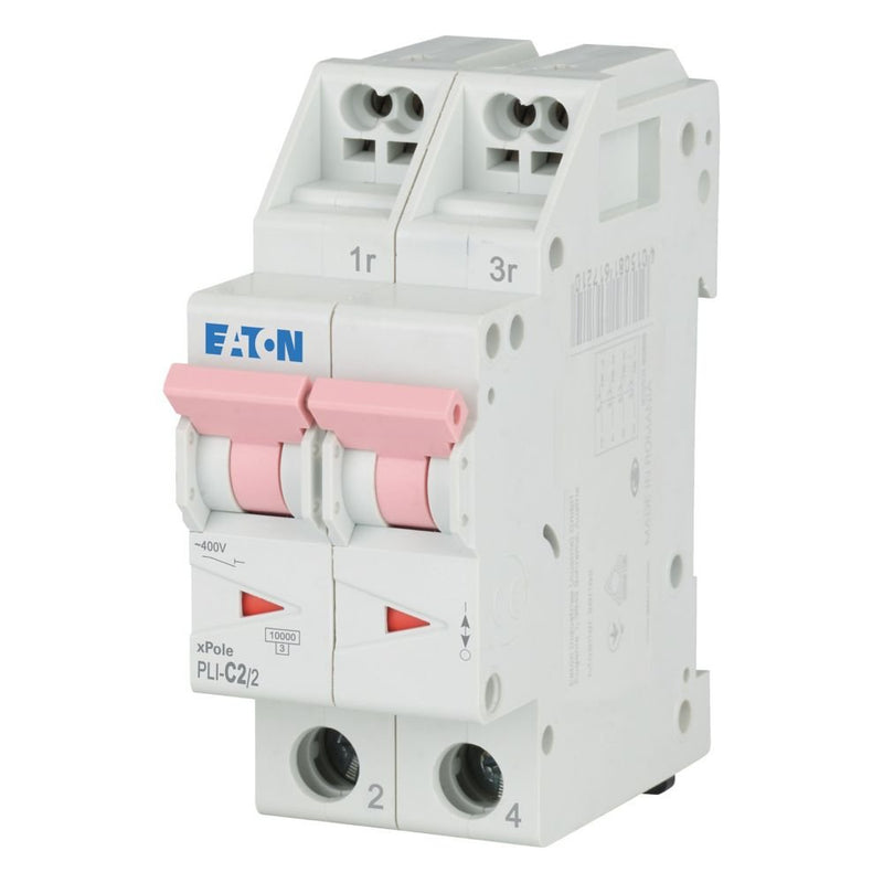 Eaton - Leitungsschutzschalter PLI-C2/2 C 2A, 2p Steckkl