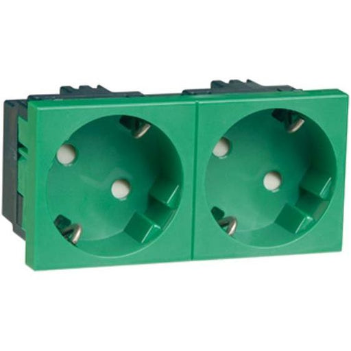 Peha - Schalter-/Steckdosenkombination SCHUKO-EB-Steckd.2-fach gn D 6212.42 EMS SI WI 16A 250V 2-pol.33G