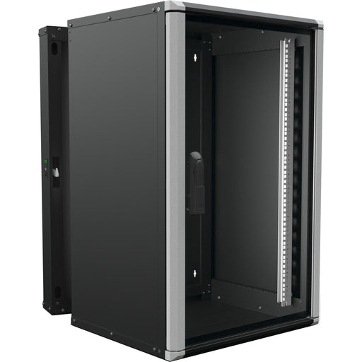 Enoc - Netzwerkgehäuse Wandschrank 18HE 3tlg. sw Wr2 18-66-S 19"600x600x934mm