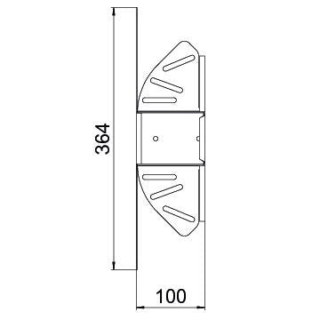 OBO Bettermann - Bogen für Kabelrinne Bogen, winkelverstellbar RB W 610 A2 60x100 rostfrei