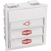Renz Metallwaren - Funktionsmodul für Türkommunikation Komb.Klingel/Lichtmodul 97-9-85275 ws − 1 Stück