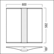 Zumtobel Group - Decken - /Wandleuchte LED - Anbauleuchte MLinf AA #42951024 830, si