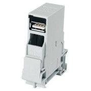 Telegärtner - Modularer Steckverbinder STX Tragschienen-Verbinder 100007440 mit USB-Kupplung 2.0