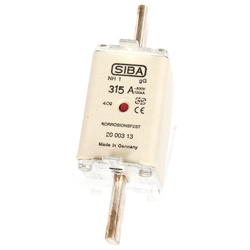 Siba - Messersicherung NH-Sicherungseinsatz 2021108.250 250A NH1 aM 690V − 3 Stück