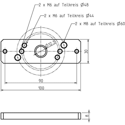 DELTA DORE - Zubehör/Ersatzteile für Tor-/Rollladenantriebe Antriebslager 4010-09 f.Antriebe m.Handk