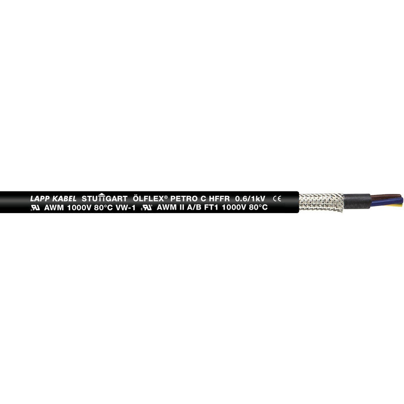 Lapp Kabel&Leitung - Energiekabel >= 1 kV, für ortsveränderlichen Einsatz ÖLFLEX PETRO C HFFR 0023252 2X1,5 BK