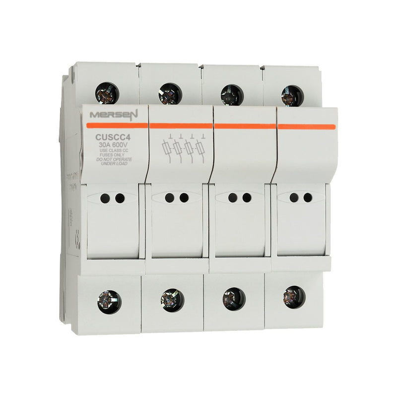 Mersen - Halter für zylindrische Sicherung Sicherungshalter Class CUSCC4 CC AC600V 32A 4-p − 3 Stück