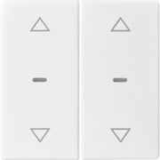 Berker - Abdeckung/Bedienelement für Installationsschalterprogramme Abdeckung Tastsensor-Modul 80961329 2-fach polarweiß