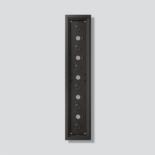 Siedle&Söhne - Montageelement für Türstation Gehäuse-Aufputz GA 612-6/1-01 DG Dunkelgrau-Glimmer