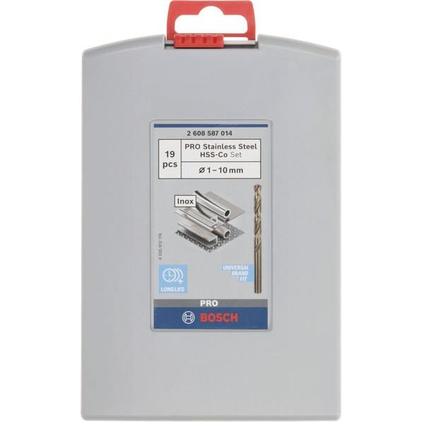 Bosch - Bohrer-Set PRO Stainless Steel HSS-Co 2608587014 Spiralbohrer-Set