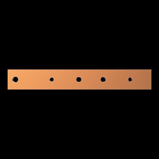 Striebel&John - Sammelschiene Kupferschiene ZX1070 40x10mm L:298mm