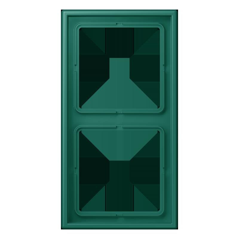 Jung - Abdeckrahmen Rahmen 2-fach LC 982 216 vert anglais