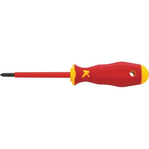 Klauke - Kreuzschlitz-Schraubendreher VDE-Kreuz-Schraubendreher KL120PZ2IS 100mm, PZ 2