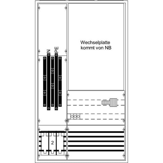 Striebel&John - Zähler-Komplettschrank Meßschrank KS472 für WP 3/5A